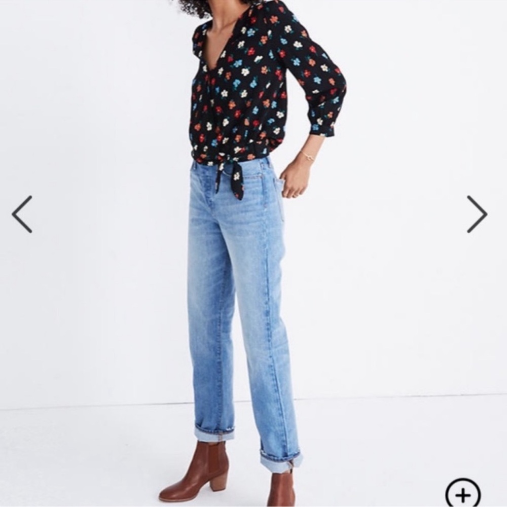 Madewell Wrap Top in Pressed Flowers Size S - Picture 3 of 9